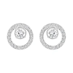 Puces Femme SWAROVSKI CONSTELLA Métal Rhodié et Cristaux 5201707 ...