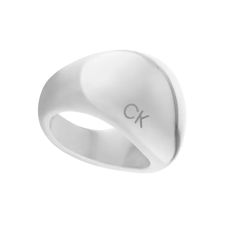 Bague Femme 54 CALVIN KLEIN PLAYFUL ORGANIC SHAPES Acier Argenté