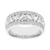 Bague Femme Alliance OR 750/1000 blanc et diamants