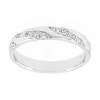 Bague Femme Alliance OR 750/1000 blanc et diamants