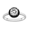 bague femme entourage EDORA ARGENT 925/1000 et Oxydes