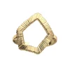 Bague Femme LES CADETTES PLISSÉ Laiton Doré