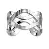 Bague Femme LES CADETTES ENLACEMENT Laiton Argenté