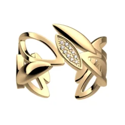 Bague Femme LES CADETTES ARBRE DE VIE Laiton Doré