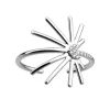 Bague Femme LES CADETTES PALMIFLORE Laiton Argenté