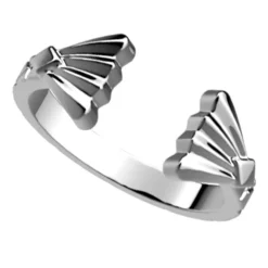 Bague Femme LES CADETTES ÉVENTAIL Laiton Argenté