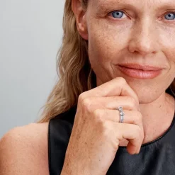 Bague Femme Pandora Timeless Double Rang Nœud Scintillant 193552C01