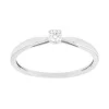Bague Femme Solitaire OR 750/1000 Blanc et Diamant