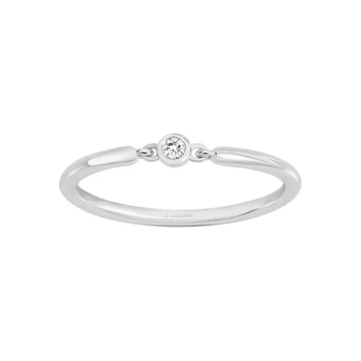Bague Femme Solitaire Essentielle La Garçonne ARGENT 925/1000 et Diamant