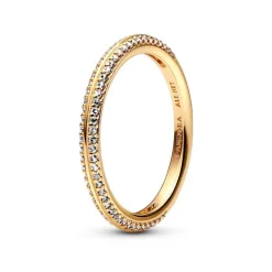 Bague Femme Taille 52 PANDORA ME PAVÉE Doré 14 Carats