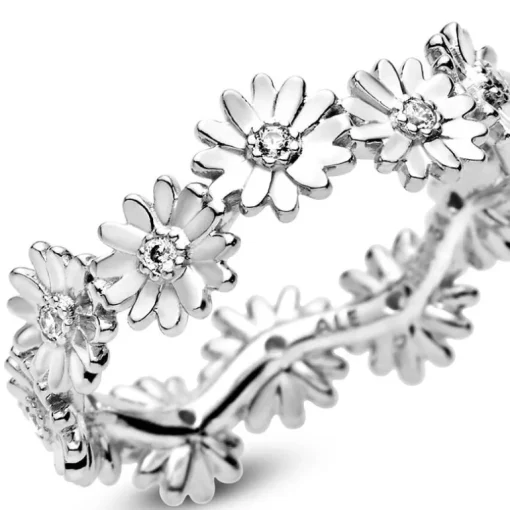 Bague Femme Taille 50 PANDORA COURONNE MARGUERITE SCINTILLANTE Argent 925/1000