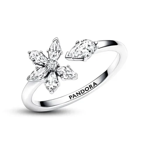 Bague Femme Taille 52 PANDORA OUVERTE HERBIER SCINTILLANT Argent 925/1000