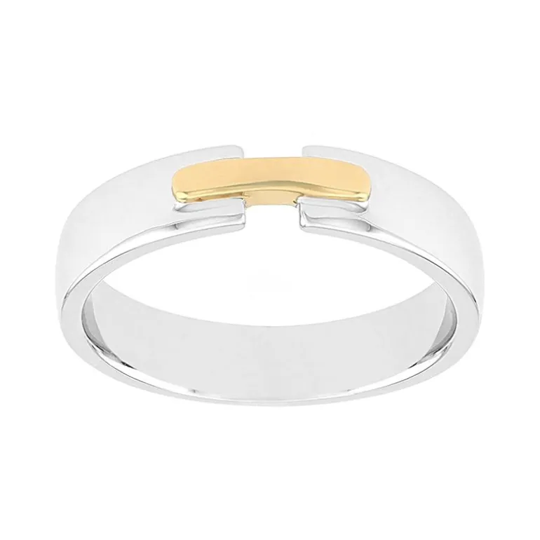 Bague Mixte Alliance OR 750/1000 bicolore