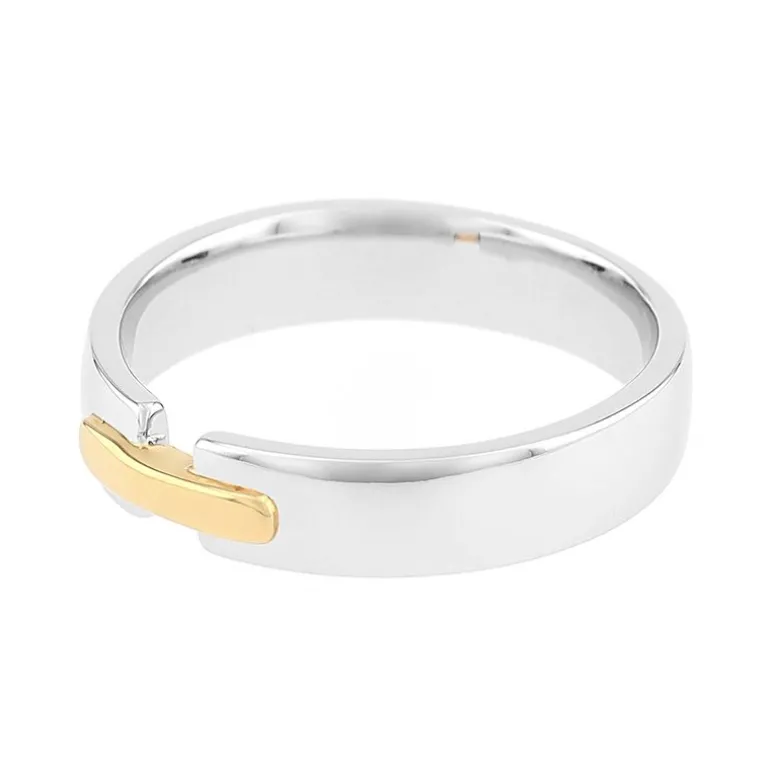 Bague Mixte Alliance OR 750/1000 bicolore