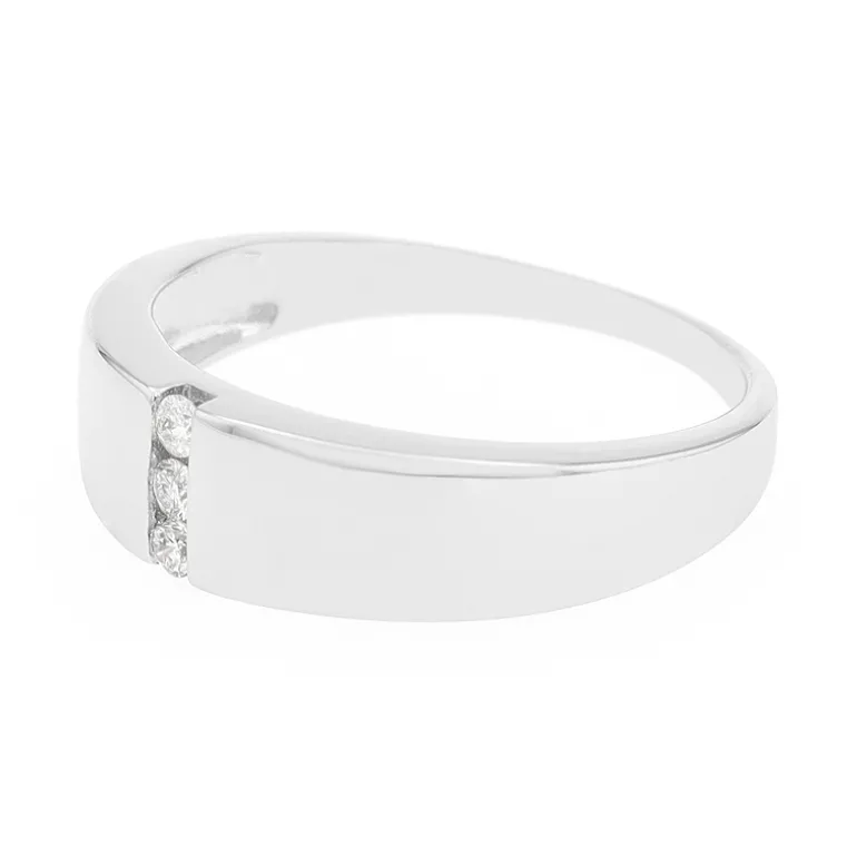 Bague Trilogie Femme EDORA OR 375/1000 Blanc Diamant