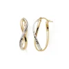 Boucles d'Oreilles Enfant EDORA COLLECTION ESSENTIAL HUIT Or 375/1000 Bicolore