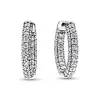 Boucles d'Oreilles Femme Créoles Pandora Timeless Simple Rang Pavées 292624C01