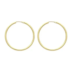 Boucles d'oreilles Femme Créoles OR 750/1000 Jaune