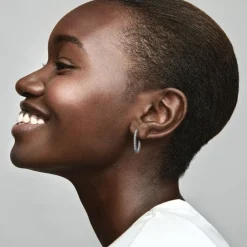 Boucles d'Oreilles Femme Créoles Pandora Timeless Simple Rang Pavées 293016C01