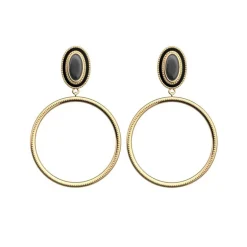 Boucles d'Oreilles Femme LES CADETTES BELLE DE NUIT Laiton Doré
