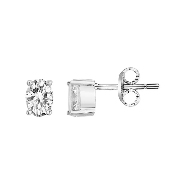 Boucles d'Oreilles Femme Puces EDORA ARGENT 925/1000 et Oxydes 70400570