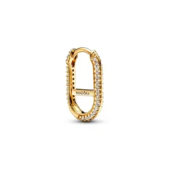 Boucles d'Oreilles Femme PANDORA ME PAVÉ LINK Doré 14 Carats