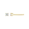 Boucles d'Oreilles Femme Puces EVIDENCE OR 750/1000 Jaune et Diamants 0,09 Carat CE27673D