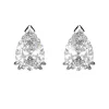 Boucles d'Oreilles Femme Puces Swarovski Stilla Métal Argenté et Zircones 5636713