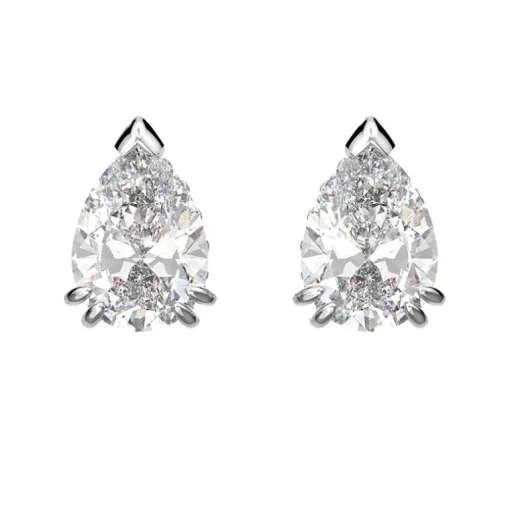 Boucles d'Oreilles Femme Puces Swarovski Stilla Métal Argenté et Zircones 5636713