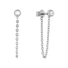 Boucles d'oreilles femme pendantes CALVIN KLEINCALVIN KLEIN LINKED acier argenté et cristaux