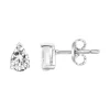 Boucles d'Oreilles Femme Puces ARGENT 925/1000 et Oxydes
