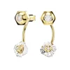 Boucles d'Oreilles Femme Pendantes Transformables Numina SWAROVSKI Métal Doré et Cristaux 5677980