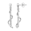 Boucles d'Oreilles Femme Pendantes ARGENT 925/1000 et Oxydes