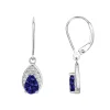 Boucles d'Oreilles Femme Pendantes EDORA ARGENT 925/1000 et Spinelles