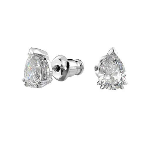 Boucles d'Oreilles Femme Puces Swarovski Stilla Métal Argenté et Zircones 5636713