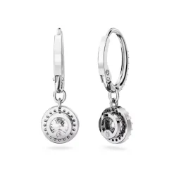 Boucles d'Oreilles Femme Pendantes SWAROVSKI UNA Métal Rhodié Blanc et Cristaux 5636270