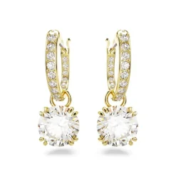 Boucles d'Oreilles Femme SWAROVSKI STILLA Métal Doré et Cristaux 5638802
