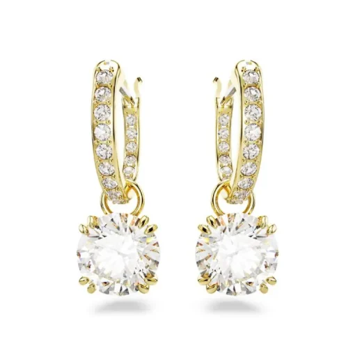 Boucles d'Oreilles Femme SWAROVSKI STILLA Métal Doré et Cristaux 5638802