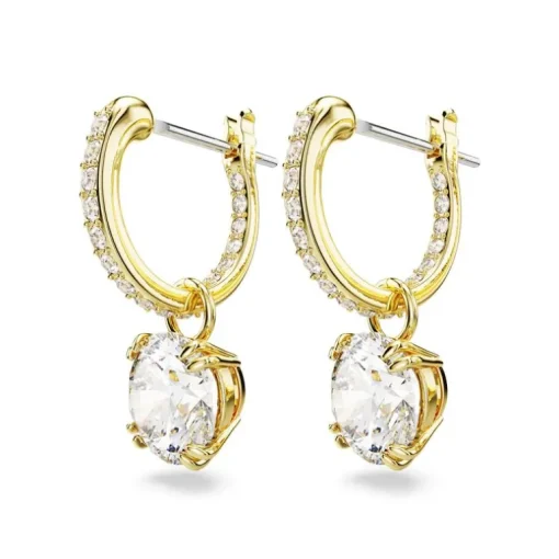 Boucles d'Oreilles Femme SWAROVSKI STILLA Métal Doré et Cristaux 5638802