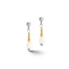 Boucles d'Oreilles Pendantes Femme CŒUR DE LION CLASSIC PRINCESS Acier Bicolore Perles d'Eau Douce