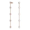 Boucles d'Oreilles Pendantes Femme SWAROVSKI CONSTELLA Métal Doré Rose et Oxydes 5661463