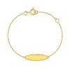 Bracelet Bébé Gourmette EDORA OR 375/1000 Jaune Maille Forçat EDO9KFR30BD6-14