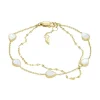 Bracelet Chaîne Femme FOSSIL TEARDROP Acier Doré Nacre