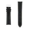 Bracelet Cuir Vachette pull up Mat COLORADO 20/18mm Noir Couture