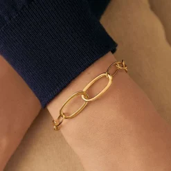 Bracelet Femme Chain AGATHA Laiton Doré 02450957-157-TU