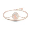 Bracelet femme jonc Swarovski Signum métal doré rose et cristaux