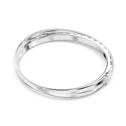 Bracelet Femme Jonc SWAROVSKI ROTA Métal Rhodié Blanc
