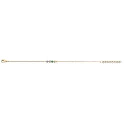 Bracelet Femme Multi Couleurs EDORA PLAQUE OR et Oxydes EDO66300063