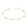 Bracelet Femme Multi-pierres OR 375/1000 Jaune et Pierres Fines