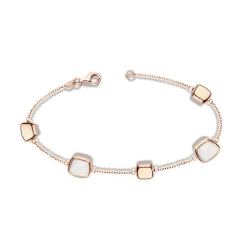 Bracelet Femme ONE MORE Pantelleria OR Rose 750/1000 avec Nacre